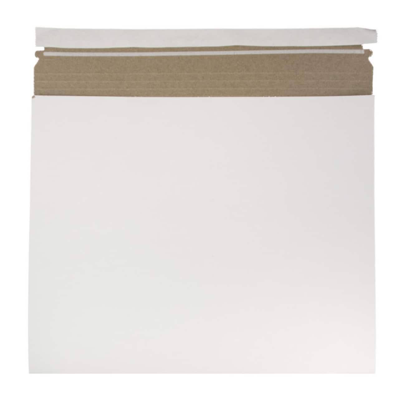 JAM Paper White Expandable Photo Mailer Peel & Seal Closure Envelopes, 6ct.